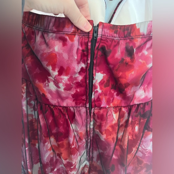 Torrid floral mesh dress with bubble hem - Picture 4 of 7